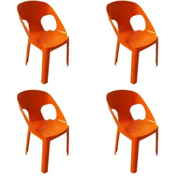 Kinderstuhle Rita garbar Kunststoff Orange (4er Set)