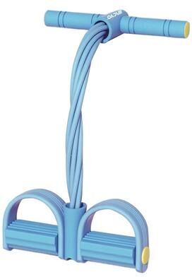 Clever Finds Pedal Resistance Band Full Body Home Workout Trainer blue