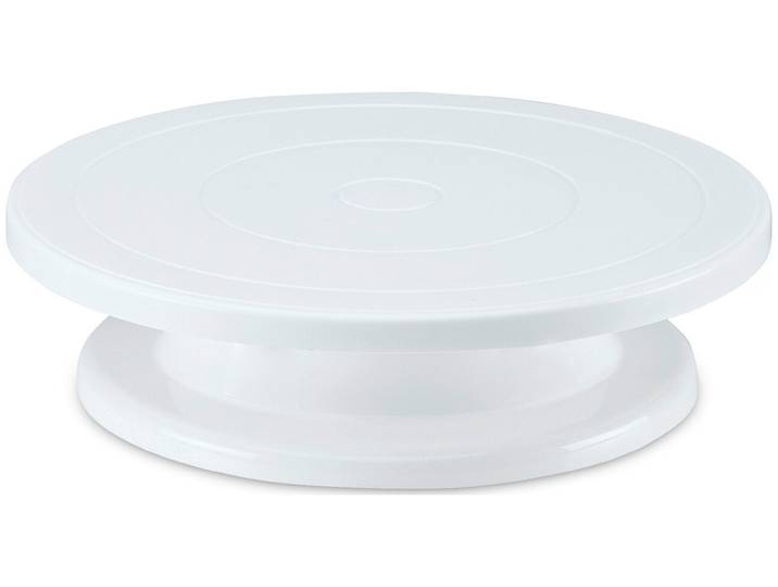 Städter Tortenplatte ø 27.5 cm / H 7 cm Weiß drehbar