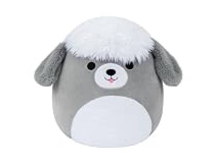 Squishmallows Arnold Le Chien de Berger Gris et Blanc Original de 30 cm
