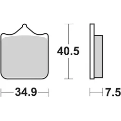 SBS Bremsbelag 762HF Street Ceramic