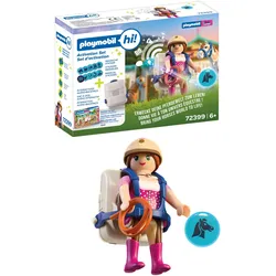 PLAYMOBIL hi! 72399 Activation Set Reiterhof mit Backpack und NFC-Stickern