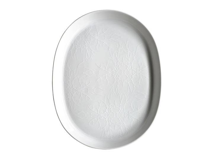 Wik & Walsøe Assiette ovale Whitewood 36 cm