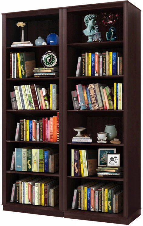 Rosalind Wheeler Demetricia 223 cm H x 148 cm W Library Bookcase Brown