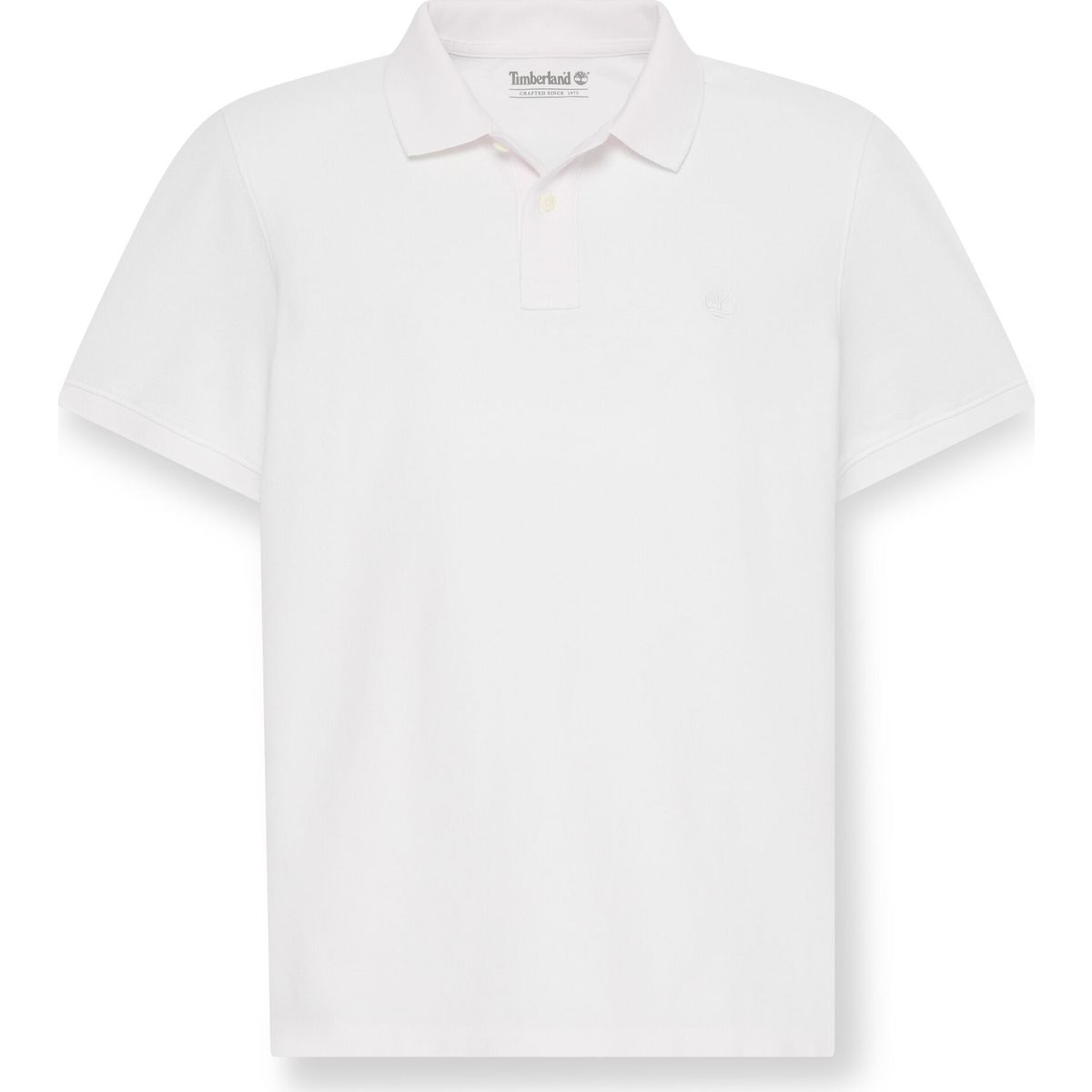 Timberland Mens Pique Short Sleeve Polo white XXL TBC0YHBF1001-XXL