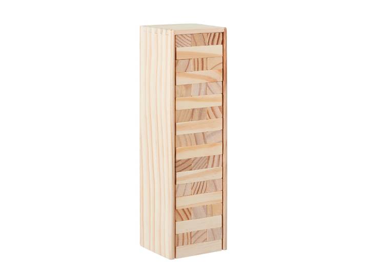Wackelturm Holz Hellbraun