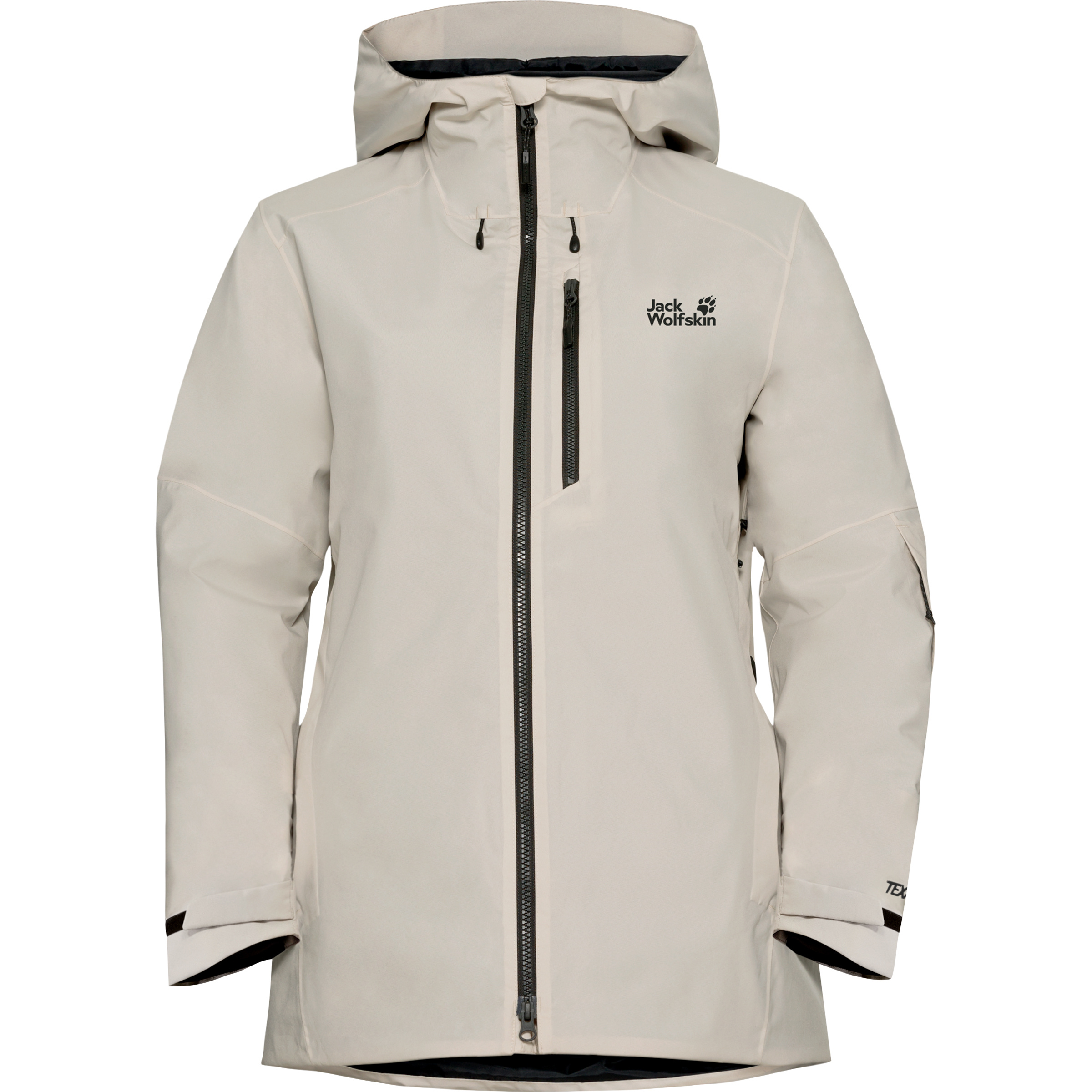 Jack Wolfskin Flowline 3in1 Damen Doppeljacke beige Größe M Skifahren | Skitour Wasserdicht Wasserabweisend