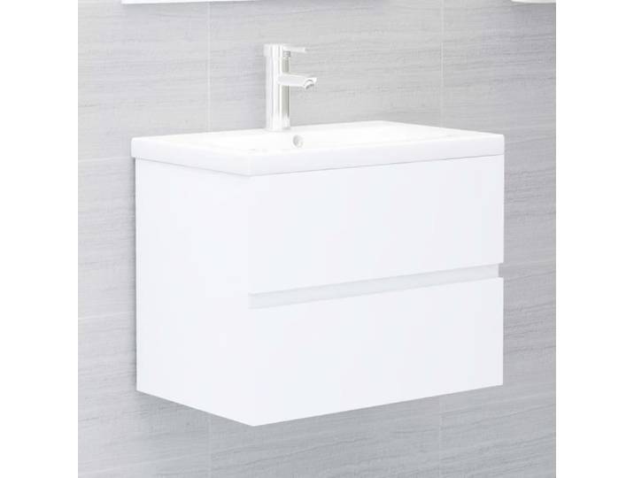 Armoire d'évier Blanc 60x38 5x45 cm Aggloméré