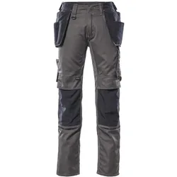 MASCOT Kassel Hose mit Hängetaschen UNIQUE Dunkelanthrazit / Schwarz 52 - 17631-442-1809-76C52 - Dunkelanthrazit / Schwarz