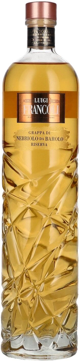 Luigi Francoli Grappa di Nebbiolo da Barolo Riserva 41,5% Vol. 0,7l