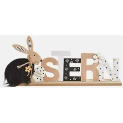 Holzschriftzug Ostern - H 17cm Mehrfarbig