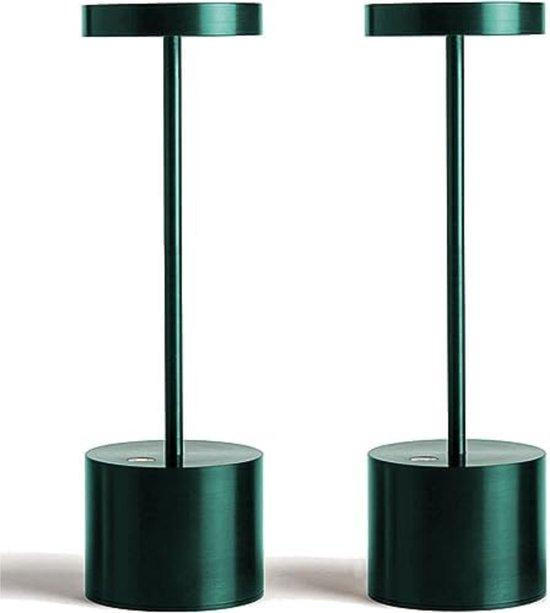 Draadloze LED Tafellamp op Oplaadbare Batterij - Groen