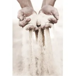 Bild HANDS IN SAND (BH 50x70 cm) - beige - BH 50x70 cm