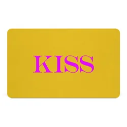 Frühstücksbrett DESIGN@HOME KISS (LBH 23,30x14,30x0,20 cm) - gelb - LBH 23,30x14,30x0,20 cm