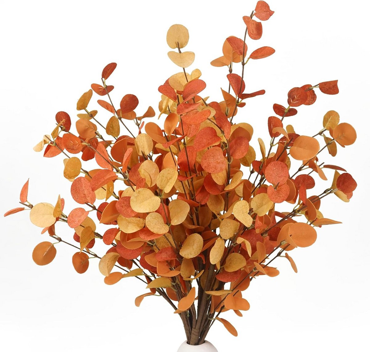 Kunstmatige Herfststengels - 6 Stuks Eucalyptus Takken voor Vaasdecoratie