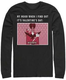 Men's Big & Tall Jafar Valentine Meme Tops & Tees by Mad Engine in Black (Size 4XL)