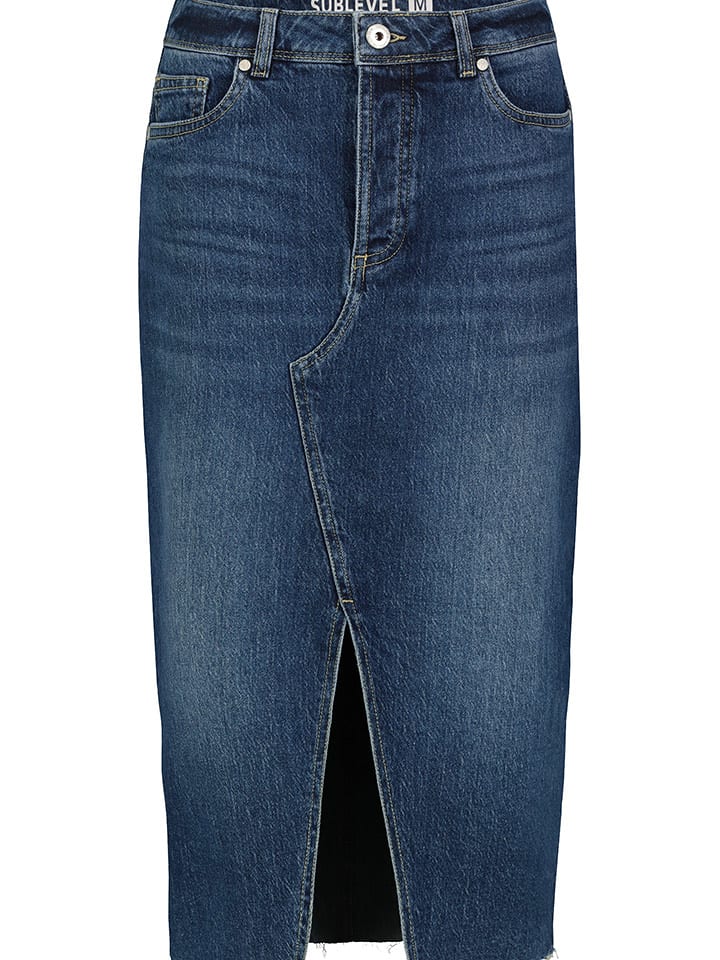 Sublevel Jeansrock in Dunkelblau - S