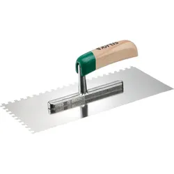 Glättekelle gezahnt rostfrei 280x130mm Zahnung 6x6