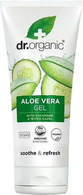 Dr Organic GEL ORGÂNICO DE ALOE VERA COM PEPINO, OLMO ESCOCÊS E CALÊNDULA 200ml