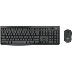 Logitech MK295 Silent (Eng. Int., Kabellos), Tastatur, Schwarz