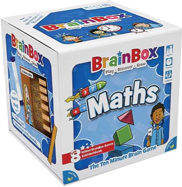 Bezzerwizzer BrainBox Maths Educational Memory Game - Refresh 2022 Edition, Ages 6+, No Board Required, Maths Game for Kids and Adults