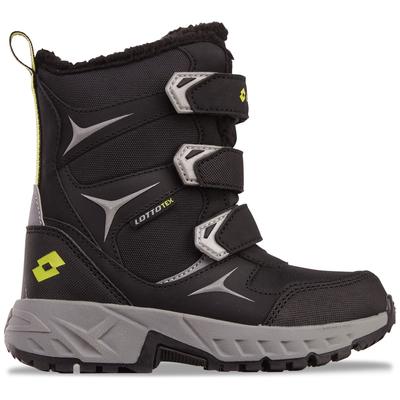 Klettboot LOTTO, Mädchen, Gr. 29, schwarz (schwarz, silber), Synthetik, mehrfarbig, Schuhe, - wasserdicht, windabweisend & atmungsaktiv