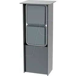 JEHOKA 20299045 - Edelstahl-Säule B 2.2, 1 Schalter, 1 Steckdosen