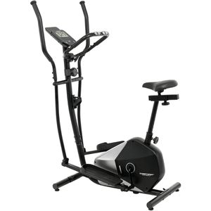 Christopeit Crosstrainer CT 6 Hybrid, 7 kg Schwungmasse, mit Pulsmesser, 15-stufiger Magnetwiderstand