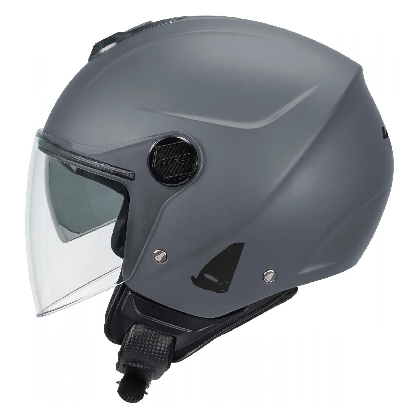 Ufo Plast Helm Ufo Nixie Jet Grau Gr. XL (XL) (HE13005-EXL)