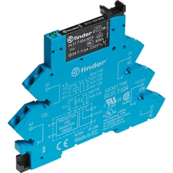 FIN 38.61.0 48V - Koppelrelais, schmal, 250V, 48V m. Federzugkl.