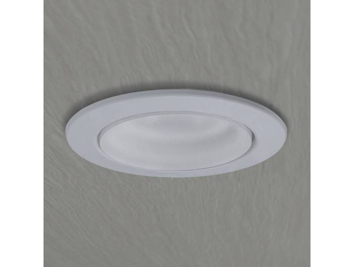 Fumagalli LED-Downlight Teresa 90, GU10, CCT, 6W, weiß 90, weiß / opal, für Badezimmer, Kunststoff, Modern, Einbaustrahler