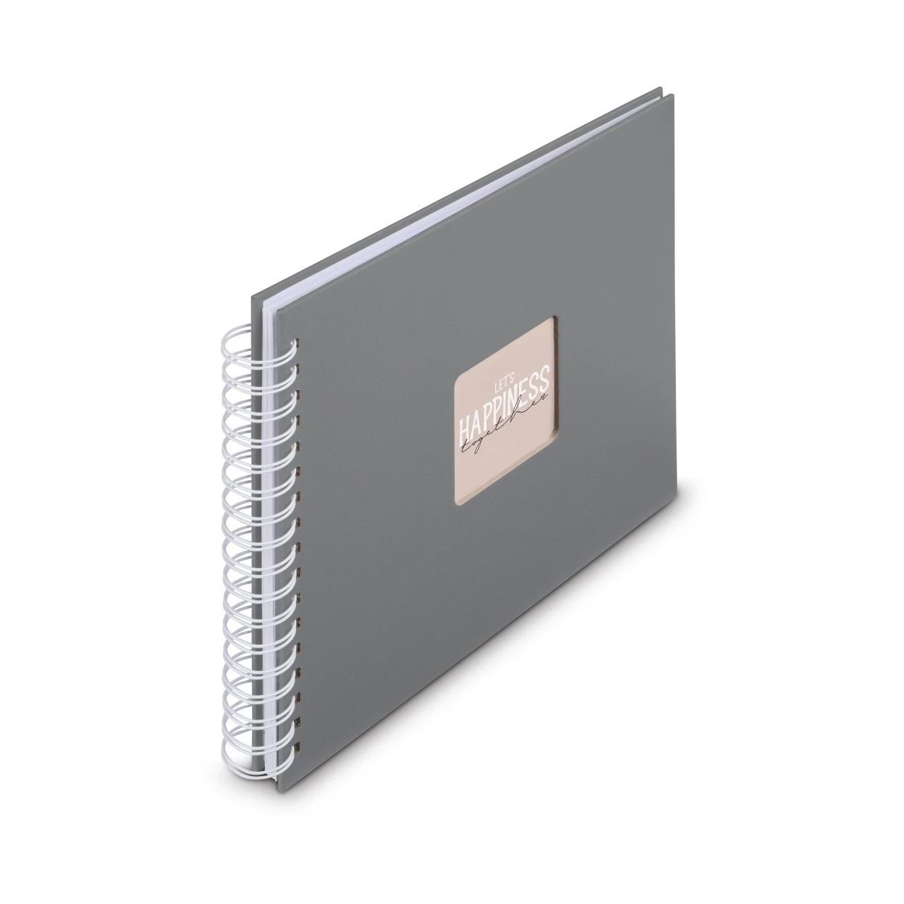 hama Fotoalbum Fine Art neutral 28,0 x 24,0 cm, 50 weiße Seiten Grau