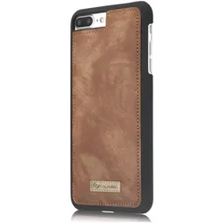Caseme Apple iPhone 8 Plus Echtleder Portemonnaie Karten Hülle (Apple iPhone 8 Plus), Smartphone Hülle, Braun
