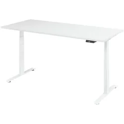BaseLite Schreibtisch höhenverstellbar (elektrisch) »Base« 180 cm Gestell weiß weiß, 180x129.5x80 cm