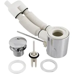 Ideal Standard Ablaufgarnitur SIMPLYU, N8326AA mit Ül. Ideal Flow N8326AA