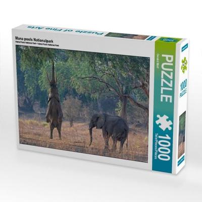 CALVENDO Puzzle Mana pools Nationalpark | 1000 Teile Lege-Größe 64x48cm Foto-Puzzle für glückliche Stunden