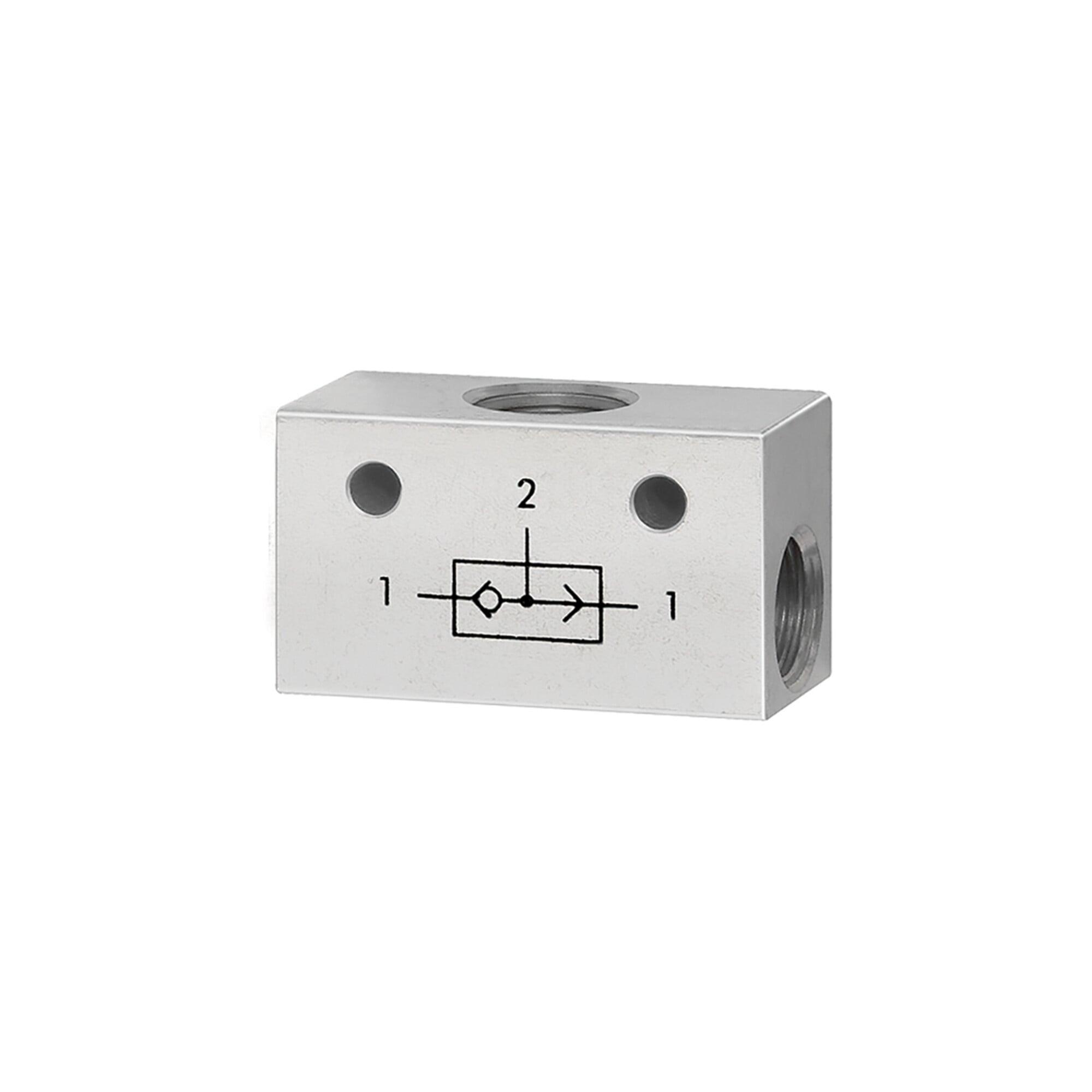Riegler ODER-Ventil, 3 x G 1/4 Aluminium (ODER-14)