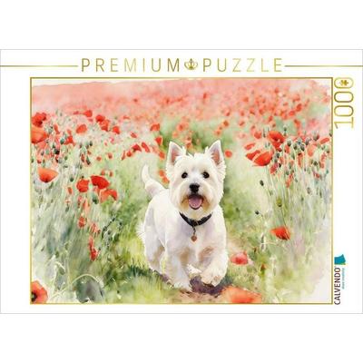 CALVENDO Puzzle West Highland White Terrier | 1000 Teile Lege-Größe 64x48cm Foto-Puzzle für glückliche Stunden