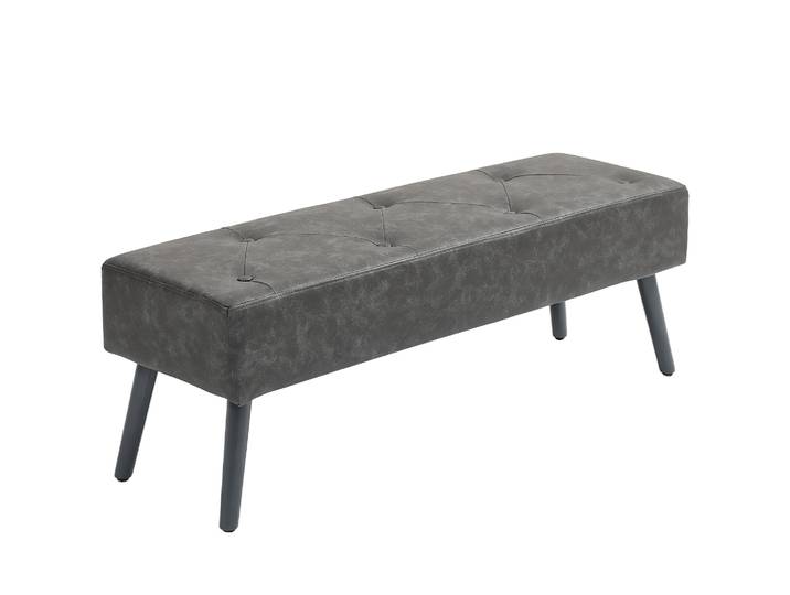Tabouret de chevet multifonctionnel Homcom, banc de chevet classique, banc de chambre à coucher avec pieds et assise en bois