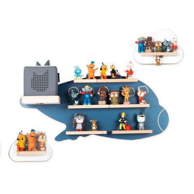 Wandregal BOARTI "Regal Flugzeug WolkenToniebox Tonies Figuren", blau, B:82cm T:19cm, Regale, Wandregal