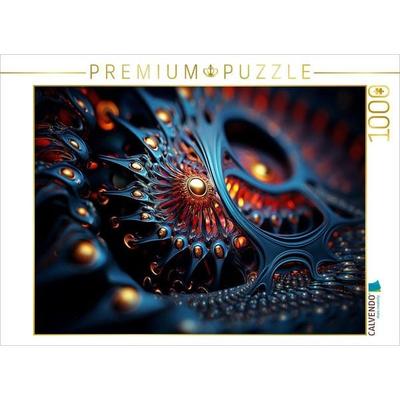 CALVENDO Puzzle Fraktal kombiniert mit Korallenstruktur in 3D | 1000 Teile Lege-Größe 64x48cm Foto-Puzzle für glückliche Stunden
