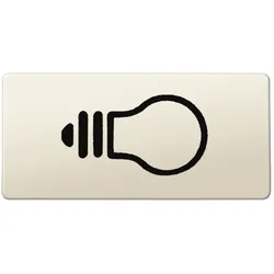Merten Symbole, rechteckig, Licht, weiß