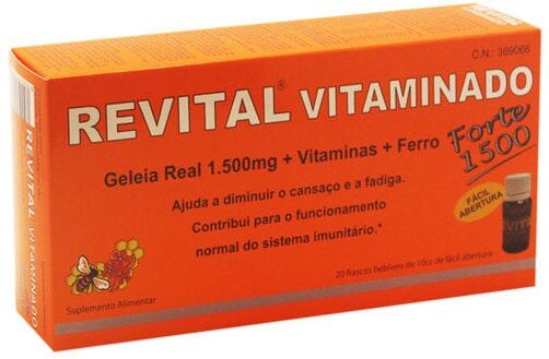 REVITAL Complemento Alimenticio Vitaminado Forte 1500 Mg 20 Ampollas
