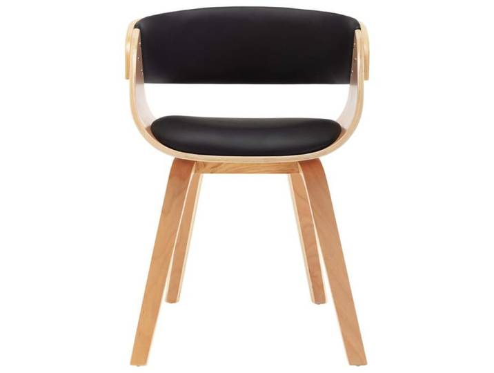Chaise de cuisine Noir - Montage simple - SHIELDPRO® Chaise de salle à manger Scandinave Pour salon noir bois courbé et similicuir