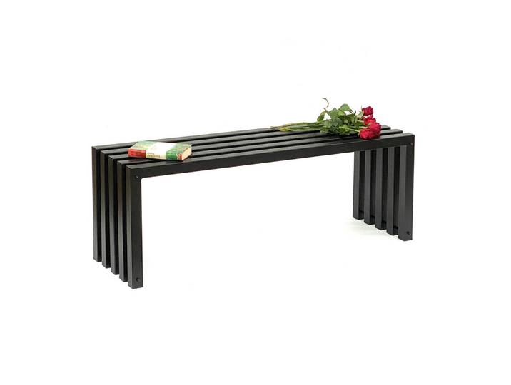 DanDiBo Gartenbank Metall Wetterfest Schwarz 120 cm 96245, 117x43.5x37 cm, Gartenmöbel, Gartenbänke