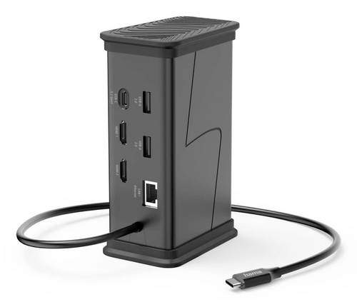 Hama USB-Hub Connect2Office Black USB-C Power Delivery
