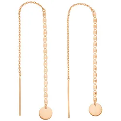 LEAF - OHRRINGE PLÄTTCHEN -  rosegold