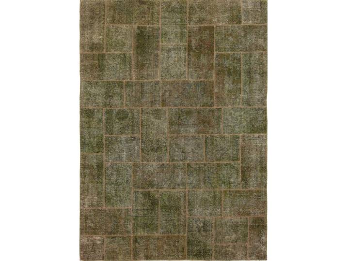 Patchwork Teppich 208x290 Handgeknüpft Modern Orientteppich Perserteppich Wolle