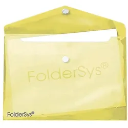 Foldersys Aktentasche A4 quer 100 Blatt gelb, 23.9x33.4 cm