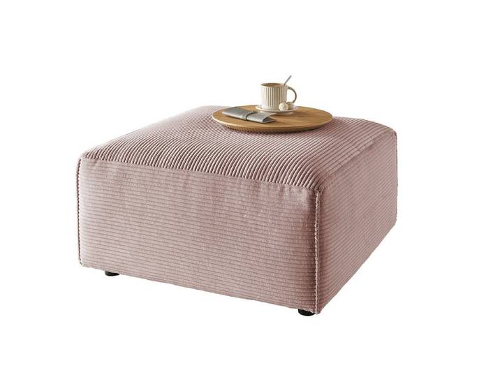 KAWOLA Hocker RANI, Polsterhocker Cord verschiedene Farben